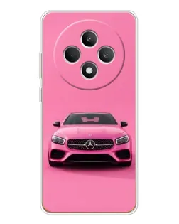 Чехол для OPPO Reno12 FS с картинкой «Розовый Mercedes AMG»