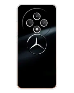 Чехол для OPPO Reno12 FS с картинкой «Mercedes на металле»
