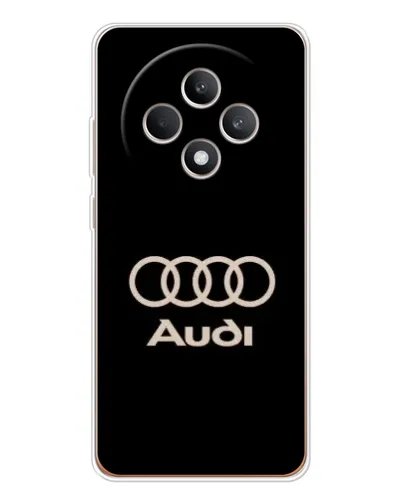 Чехол для OPPO Reno12 FS с картинкой «Audi — золотой логотип» Чехол для OPPO Reno12 FS с картинкой «Audi — золотой логотип»