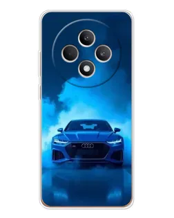 Чехол для OPPO Reno12 FS с картинкой «Audi — голубая энергия»