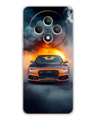 Чехол для OPPO Reno12 FS с картинкой «Audi в огненном дыму» Чехол для OPPO Reno12 FS с картинкой «Audi в огненном дыму»