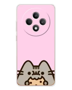 Чохол для OPPO Reno12 FS з картинкою «Pusheen та печиво» Чохол для OPPO Reno12 FS з картинкою «Pusheen та печиво»