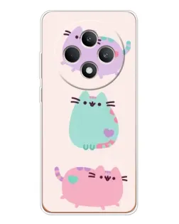 Чехол для OPPO Reno12 FS с картинкой «Pusheen трио» Чехол для OPPO Reno12 FS с картинкой «Pusheen трио»