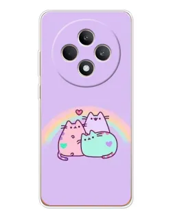 Чехол для OPPO Reno12 FS с картинкой «Радужные Пушины» Чехол для OPPO Reno12 FS с картинкой «Радужные Пушины»
