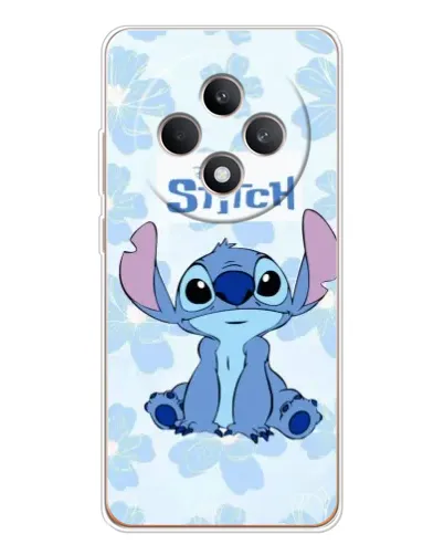 Чехол для OPPO Reno12 FS с картинкой «Stitch среди цветов» Чехол для OPPO Reno12 FS с картинкой «Stitch среди цветов»