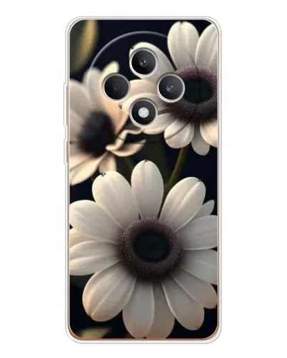 Чехол для OPPO Reno12 FS с картинкой «Белые маргаритки макро»
