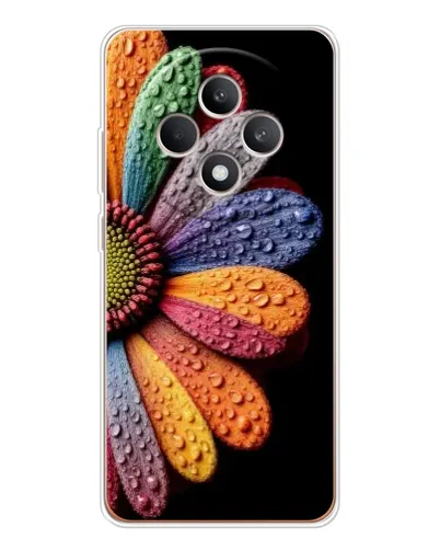 Чехол для OPPO Reno12 FS с картинкой «Радужный цветок»