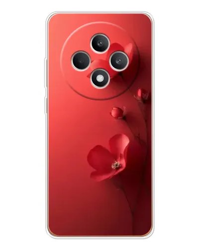 Чехол для OPPO Reno12 FS с картинкой «Маковые соцветия»