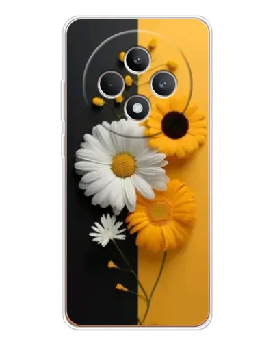 Чехол для OPPO Reno12 FS с картинкой «Подсолнух и ромашка»