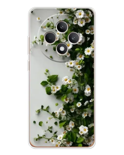 Чехол для OPPO Reno12 FS с картинкой «Ветка мелких белых цветов»