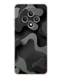 Чехол для OPPO Reno12 FS с картинкой «Темный абстрактный камуфляж»