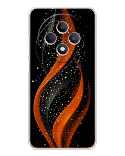 Чехол для OPPO Reno12 FS с картинкой «Огненная звездная волна»