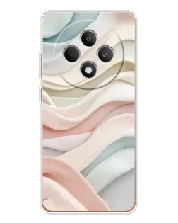Чехол для OPPO Reno12 FS с картинкой «Пастельные нежные волны»