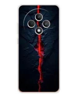 Чехол для OPPO Reno12 FS с картинкой «Kрасная лавовая трещина»
