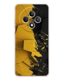 Чехол для OPPO Reno12 FS с картинкой «Золотые осколки геометрии»