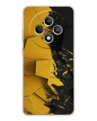Чехол для OPPO Reno12 FS с картинкой «Золотые осколки геометрии»
