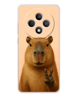 Чехол для OPPO Reno12 FS с картинкой «Капибара виктория» Чехол для OPPO Reno12 FS с картинкой «Капибара виктория»