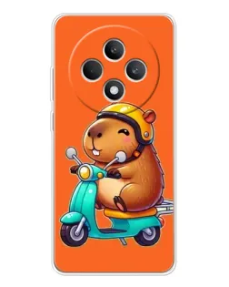 Чехол для OPPO Reno12 FS с картинкой «Капибара на скутере» Чехол для OPPO Reno12 FS с картинкой «Капибара на скутере»