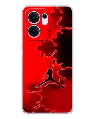 Чехол для OPPO Reno13 F с картинкой «Jordan Red Smoke»