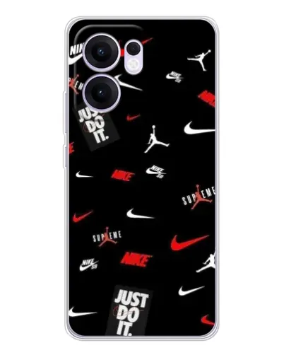 Чехол для OPPO Reno13 F с картинкой «Nike Mix Pattern»