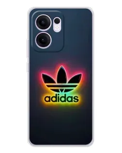 Чехол для OPPO Reno13 F с картинкой «Неоновый Adidas»