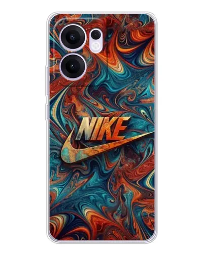 Чехол для OPPO Reno13 F с картинкой «Nike в абстракции»