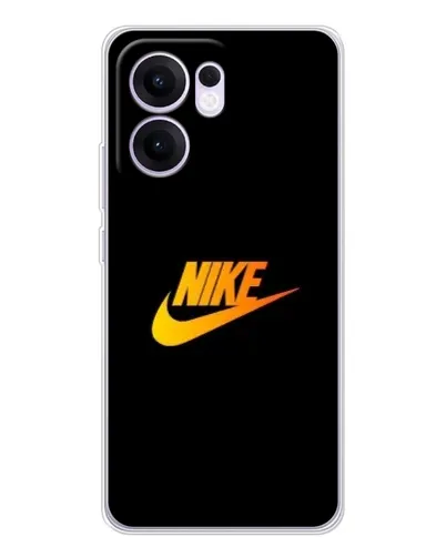 Чехол для OPPO Reno13 F с картинкой «Золотой логотип Nike»