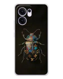 Чехол для OPPO Reno13 F с картинкой «LV — мраморный принт»