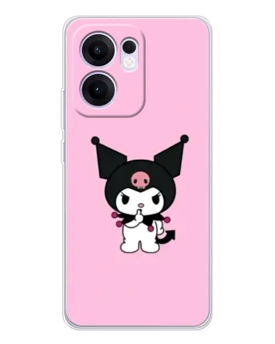 Чехол для OPPO Reno13 F с картинкой «Kuromi — розовая нежность»