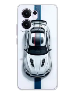 Чехол для OPPO Reno13 F с картинкой «Вид сверху — BMW M» Чехол для OPPO Reno13 F с картинкой «Вид сверху — BMW M»