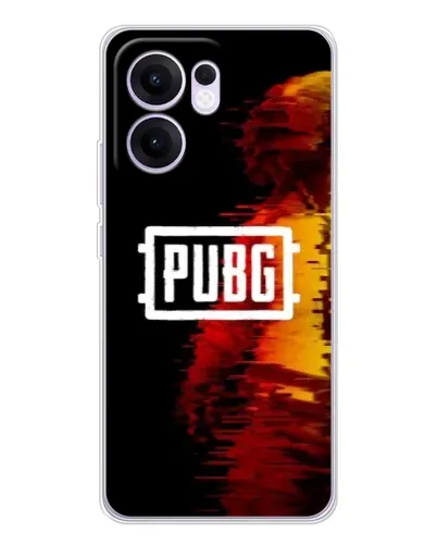 Чехол для OPPO Reno13 F с картинкой «Яркий логотип PUBG»