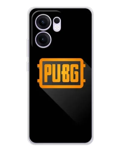 Чехол для OPPO Reno13 F с картинкой «PUBG — рамка лого»