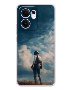 Чехол для OPPO Reno13 F с картинкой «Герой PUBG на скале» Чехол для OPPO Reno13 F с картинкой «Герой PUBG на скале»
