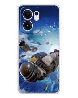 Чехол для OPPO Reno13 F с картинкой «Десант PUBG — прыжок» Чехол для OPPO Reno13 F с картинкой «Десант PUBG — прыжок»