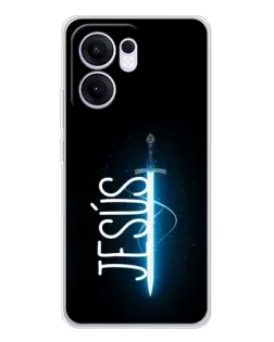 Чехол для OPPO Reno13 F с картинкой «Меч Духа Jesus»
