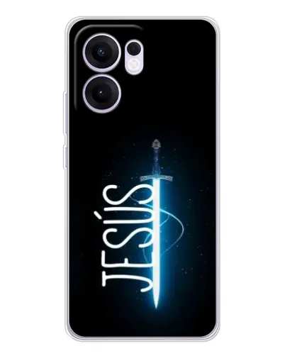 Чехол для OPPO Reno13 F с картинкой «Меч Духа Jesus»