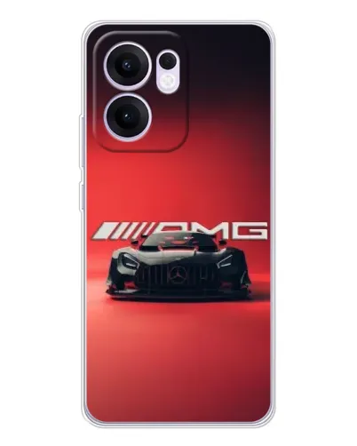 Чехол для OPPO Reno13 F с картинкой «Mercedes AMG — красная линия»