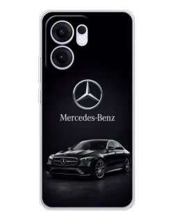Чехол для OPPO Reno13 F с картинкой «Mercedes — решетка радиатора»