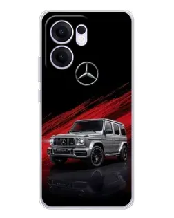Чехол для OPPO Reno13 F с картинкой «Mercedes G-Class красный»