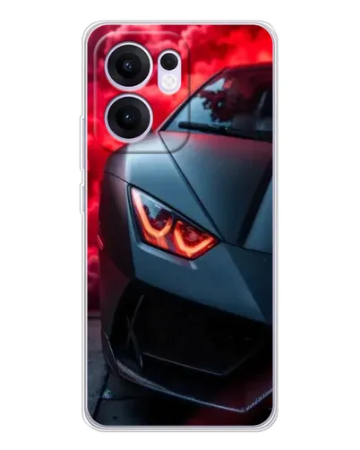 Чехол для OPPO Reno13 F с картинкой «Lamborghini красное сияние»