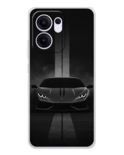Чехол для OPPO Reno13 F с картинкой «Lamborghini симметрия дорог»