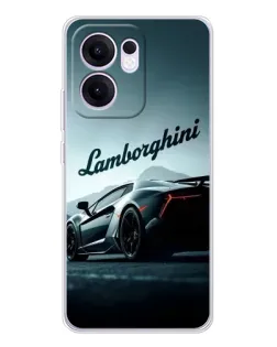 Чехол для OPPO Reno13 F с картинкой «Классическая надпись Lamborghini»