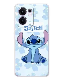 Чехол для OPPO Reno13 F с картинкой «Stitch среди цветов»