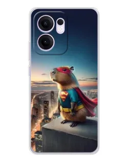 Чехол для OPPO Reno13 F с картинкой «Капи-мен супергерой»