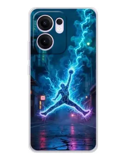 Чохол для OPPO Reno 13 FS 5G з картинкою «Jordan Gold Jumpman»