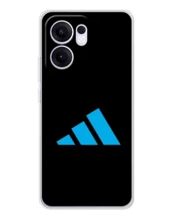Чехол для OPPO Reno 13 FS 5G с картинкой «Adidas Cyan Logo»