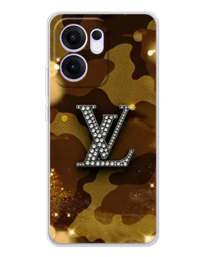 Чехол для OPPO Reno 13 FS 5G с картинкой «Камуфляжный Louis Vuitton»