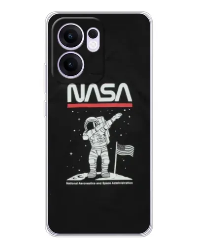 Чехол для OPPO Reno 13 FS 5G с картинкой «NASA — шагаем по Луне» Чехол для OPPO Reno 13 FS 5G с картинкой «NASA — шагаем по Луне»