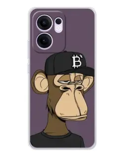Чехол для OPPO Reno 13 FS 5G с картинкой «Bored Ape в кепке»
