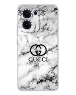 Чохол для OPPO Reno 13 FS 5G з картинкою «Gucci — мармуровий шик»